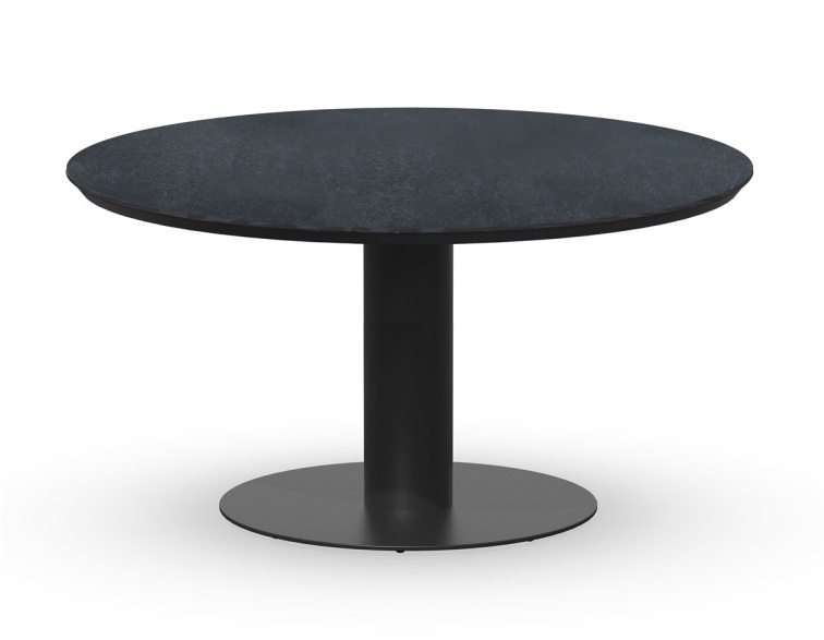Moreno jedálenský stôl šedý 150 cm okrúhly, vyšší 73 cm