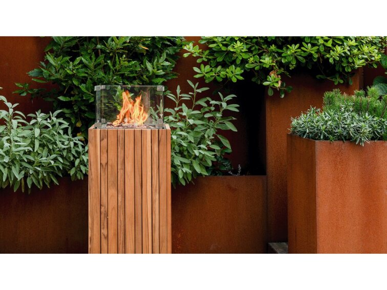 COSI plynový ohrievač Cosipillar Square teak