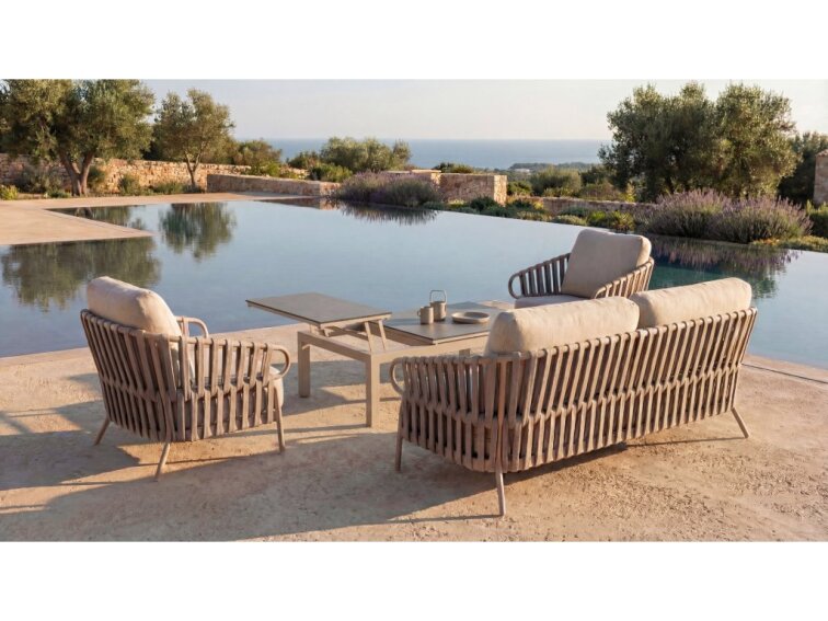 Nuri 2-sedačka INCLINE béžová