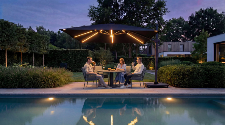 Morena jedálenský stôl Teak 120 cm okrúhly, vyšší 73 cm