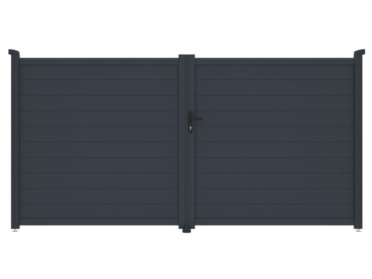Brána G21 Orlando 350x173 cm dvojkrídlová, antracitová