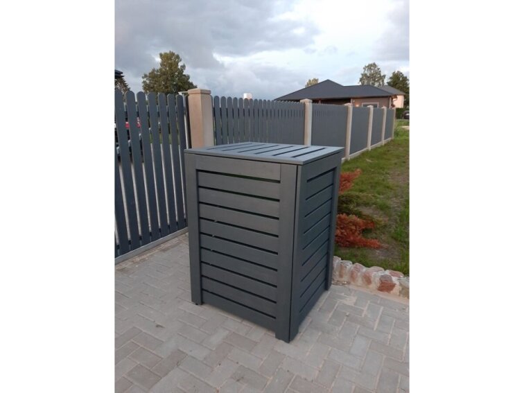 Drevená skrinka na koše 1x 240l