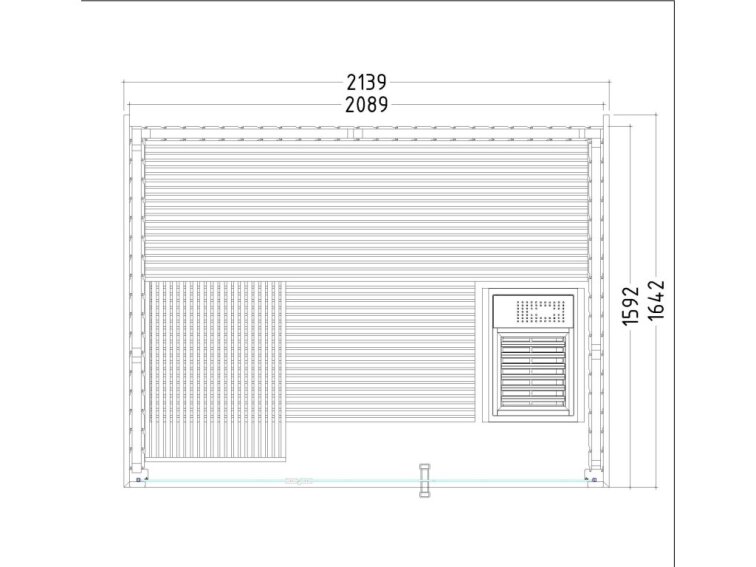 Sauna Tuindeco PANORAMA S Indoor