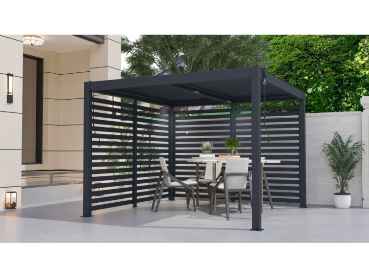 Príslušenstvo G21 fixná lamelová stena 2,8x2,2 m pre pergolu Austin