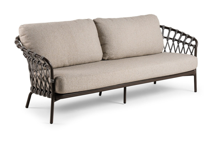 Moretti 3-sedačka sivá