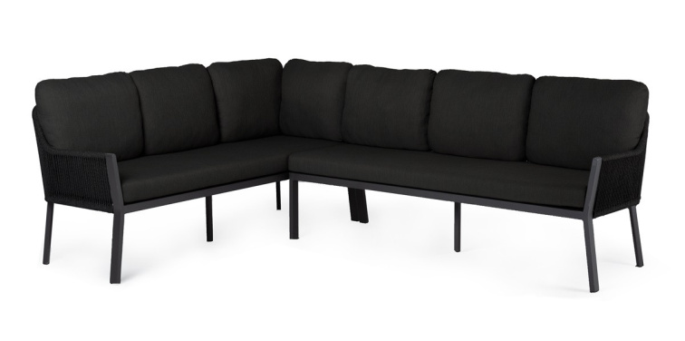 LIV jedálenská súprava čierna ľavá