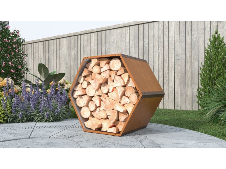 Prístrešok na drevo G21 HEX 53 - 92 x 60 cm