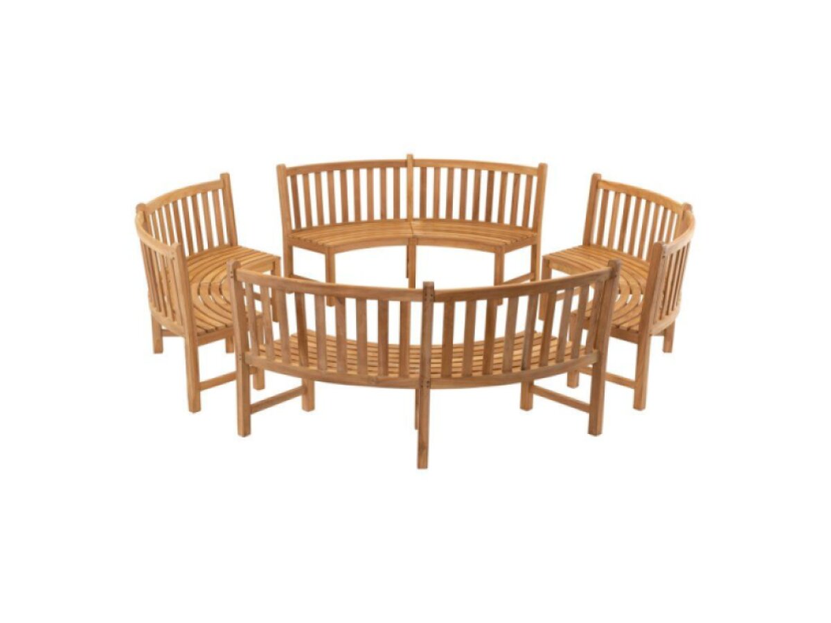 Lavička TEAK ROUND