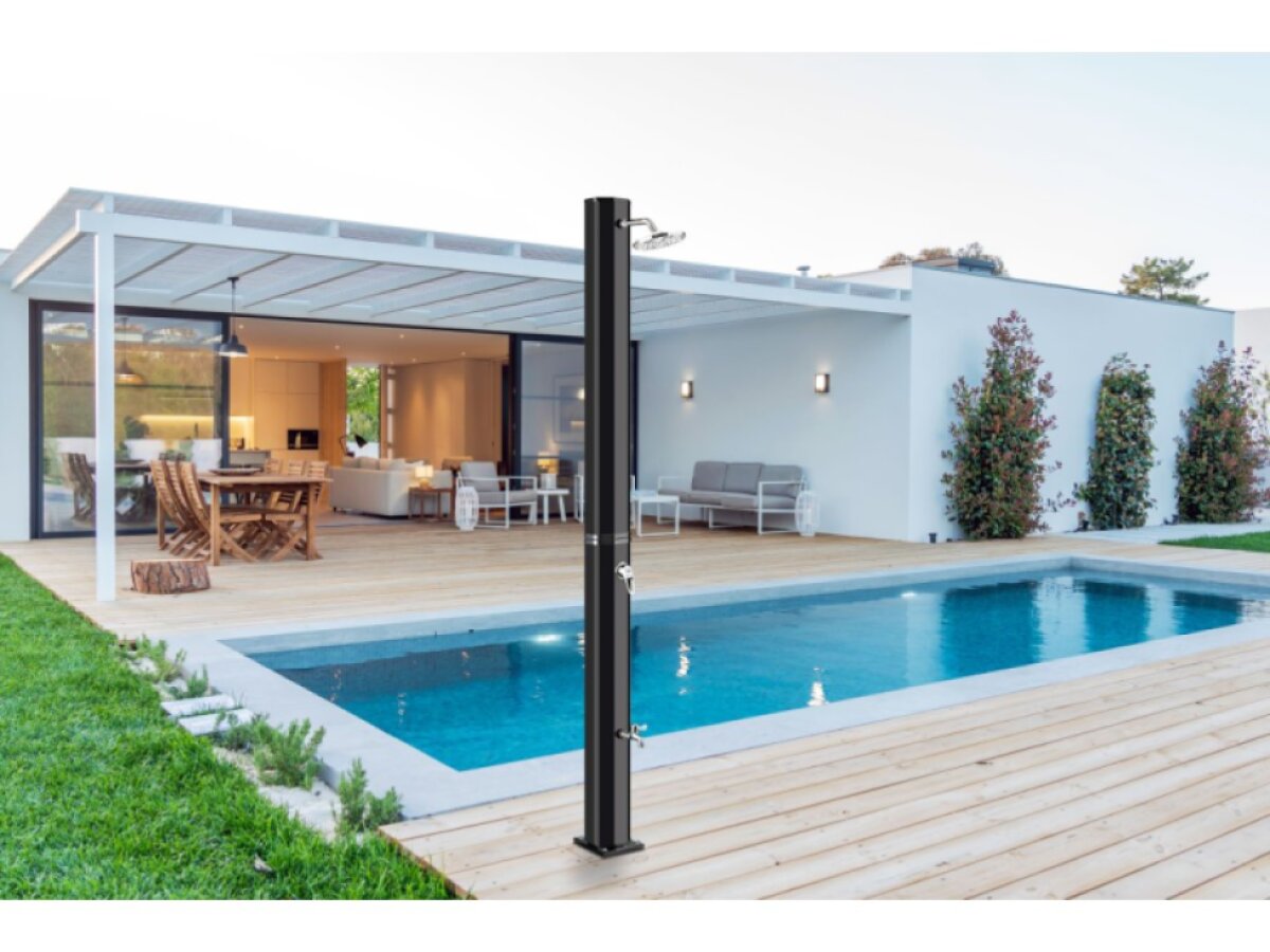 Solárna sprcha G21 Spade 60 l, čierna