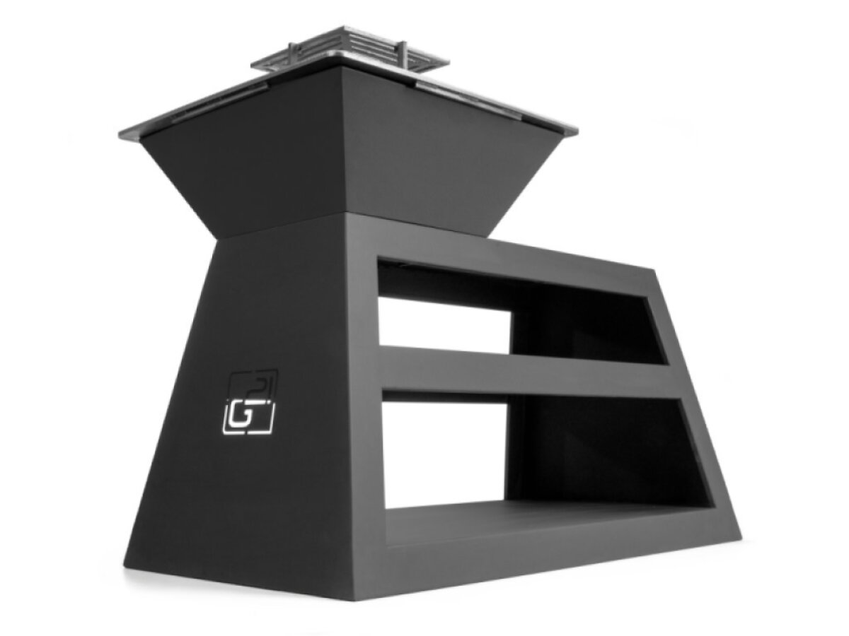 Gril G21 MAINE Black a Corten na drevo