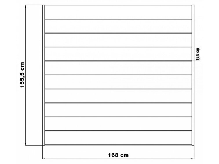 Plotové polia G21 Marion 168x156 cm, antracitové