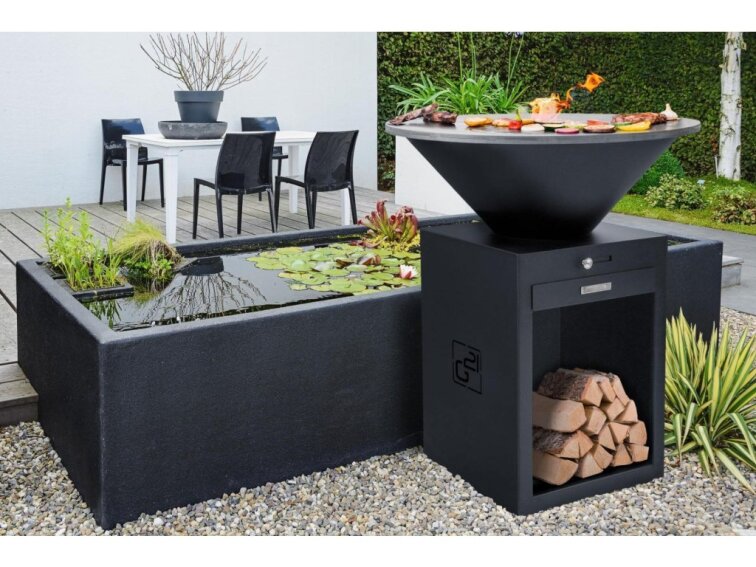 Gril G21 Oregon Black a Corten na drevo