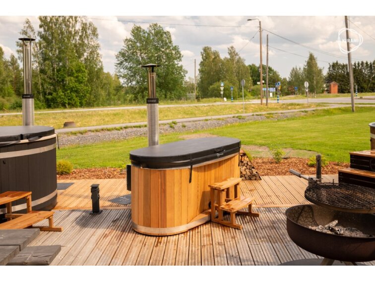 Drevené schodíky A-STEP AROUND - céder