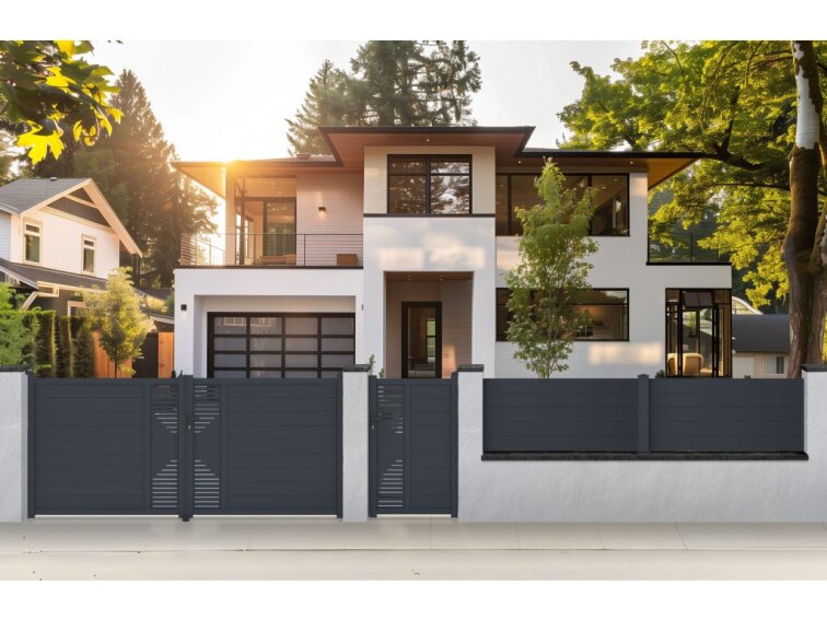 Brána G21 Marion 350x158 cm dvojkrídlová, antracitová