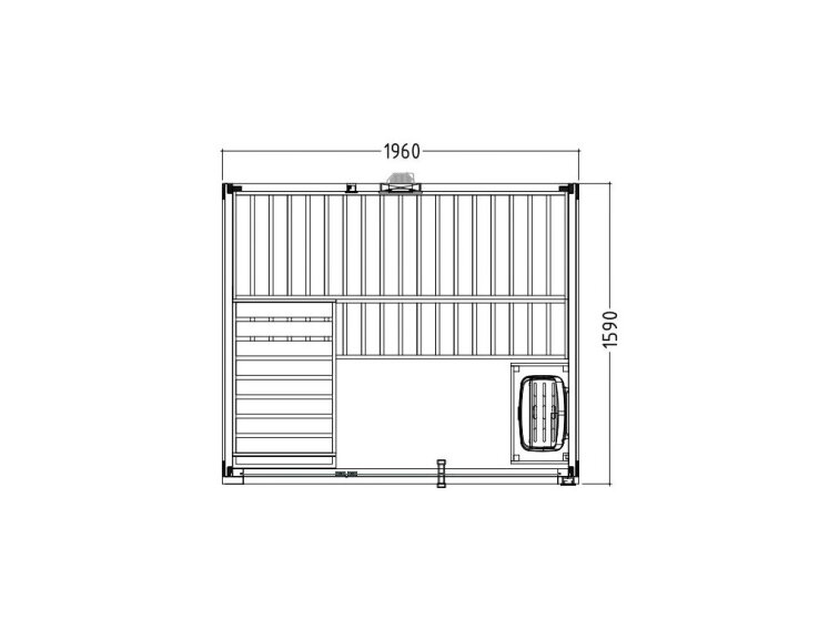 Sauna Tuindeco FAMILY M Indoor