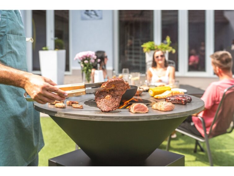 Gril G21 Oregon Black a Corten na drevo