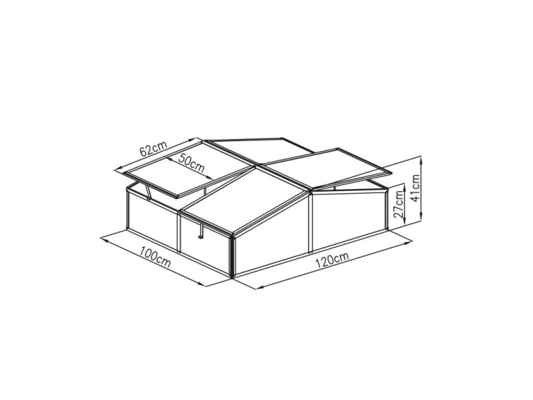 Parenisko G21 dvojdielne GA12 100 x 120 x 40 cm