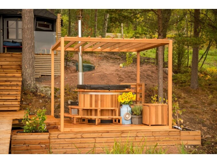 Drevené schodíky A-STEP AROUND - termodrevo