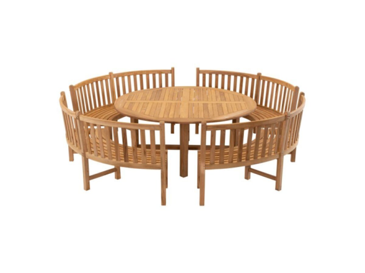 Lavička TEAK ROUND