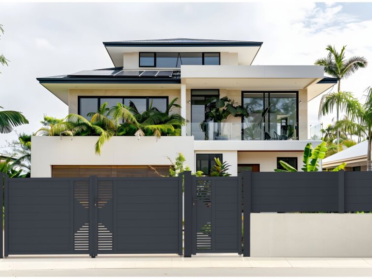 Brána G21 Marion 350x158 cm dvojkrídlová, antracitová