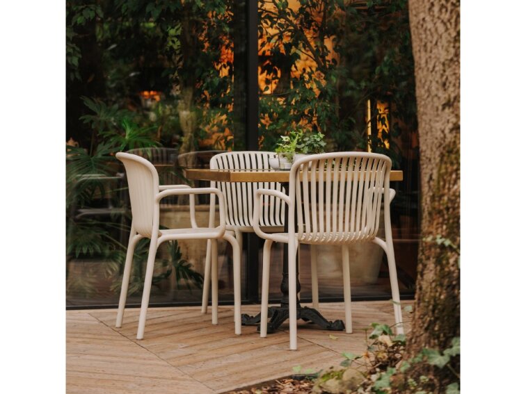 Stolička s opierkami rúk BRENE 575x530x825 mm