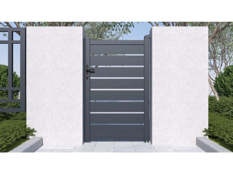 Bránka G21 Reno 100x158 cm pravá, antracitová