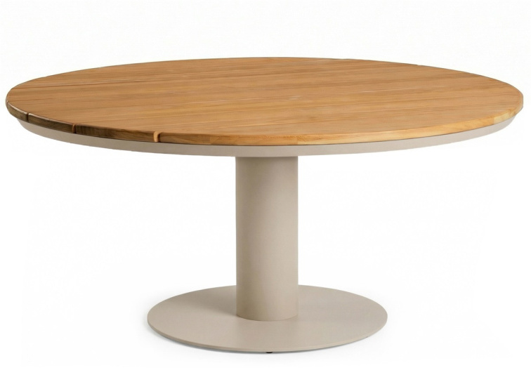 Moreno jedálenský stôl Teak 150 cm okrúhly, nízky