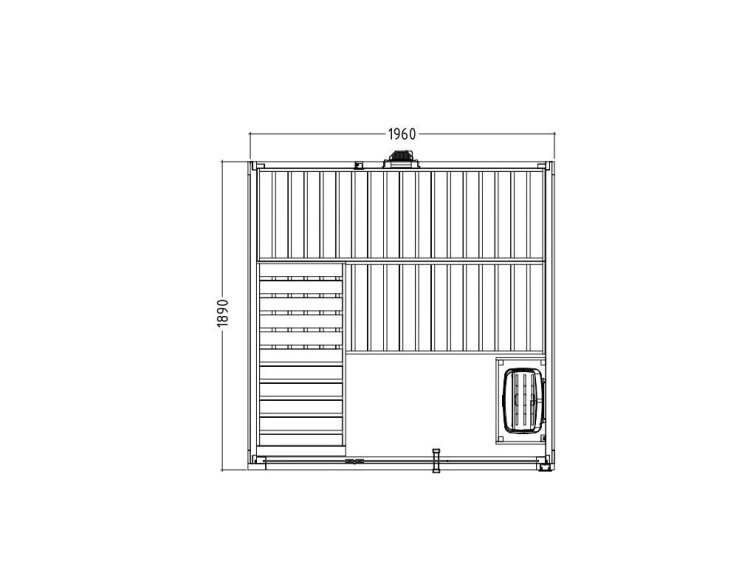 Sauna Tuindeco FAMILY L Indoor