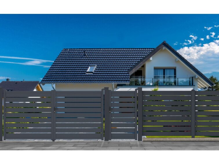 Brána G21 Reno 350x176 cm dvojkrídlová, antracitová