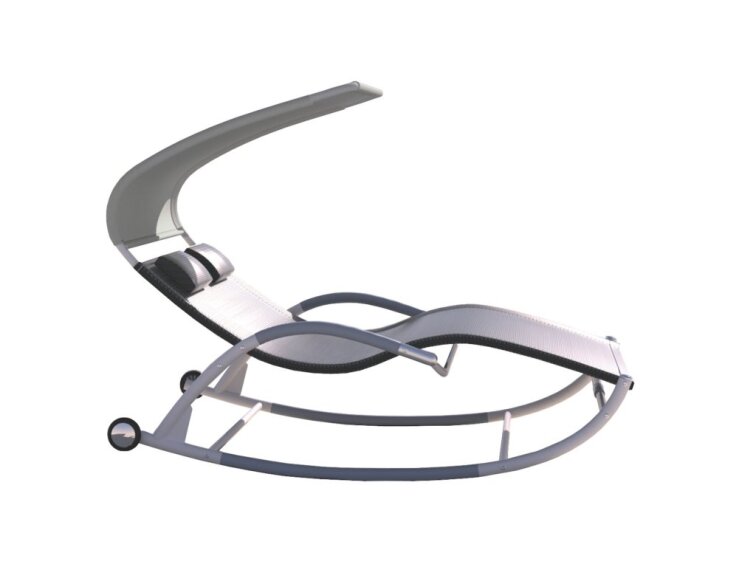 Hojdacie lehátko so slnečnou strieškou EDDA