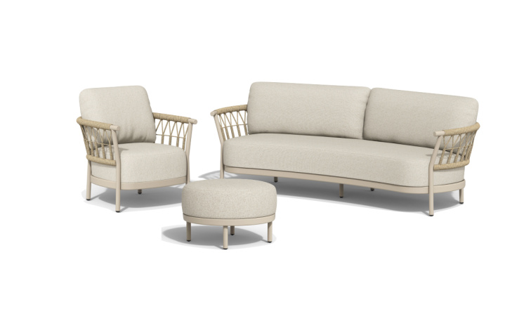 Fresca podnožka béžová