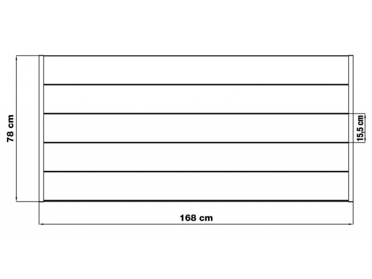 Plotové polia G21 Marion 168x78 cm, antracitové
