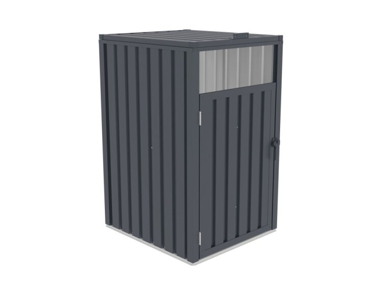 Prístrešok na popolnice - smetiaky G21 73x121x82 cm, antracitový plechový