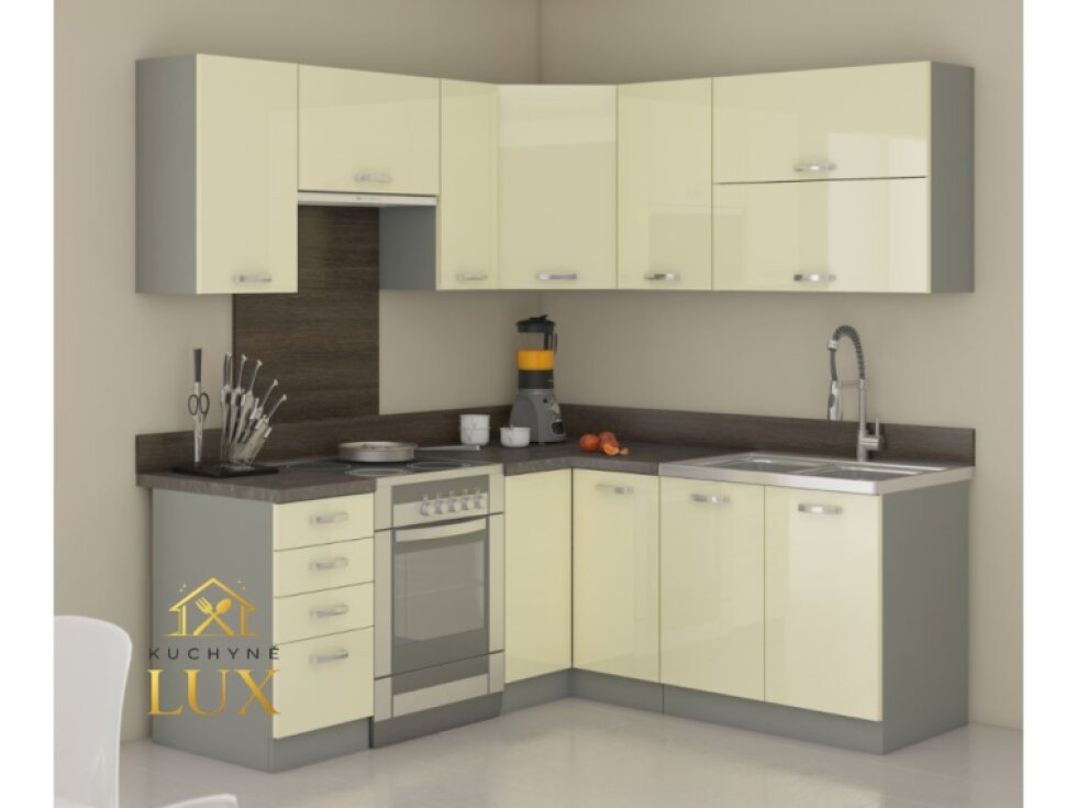 Rohová kuchyňská linka Karmen 6 - Moderní design 190x170 cm