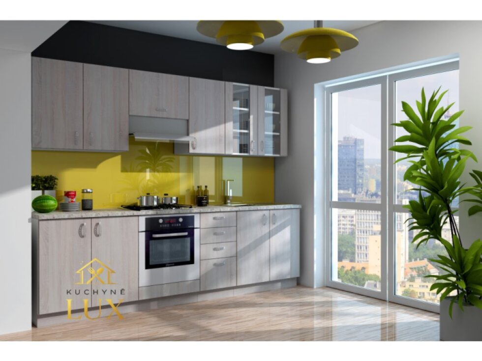 Kuchyňská linka Sára Sonoma 2 - 260 cm, Moderní Design