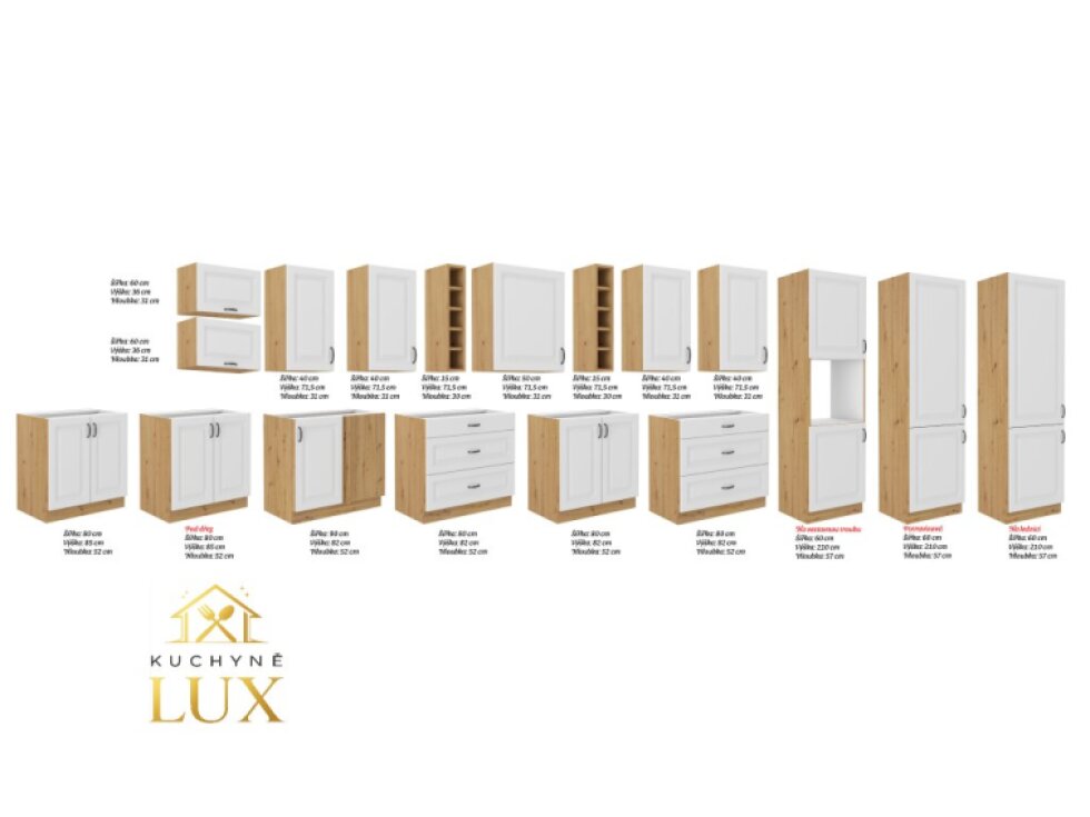 Rohová kuchyňská linka Stilo 1 - Design 265x300 cm