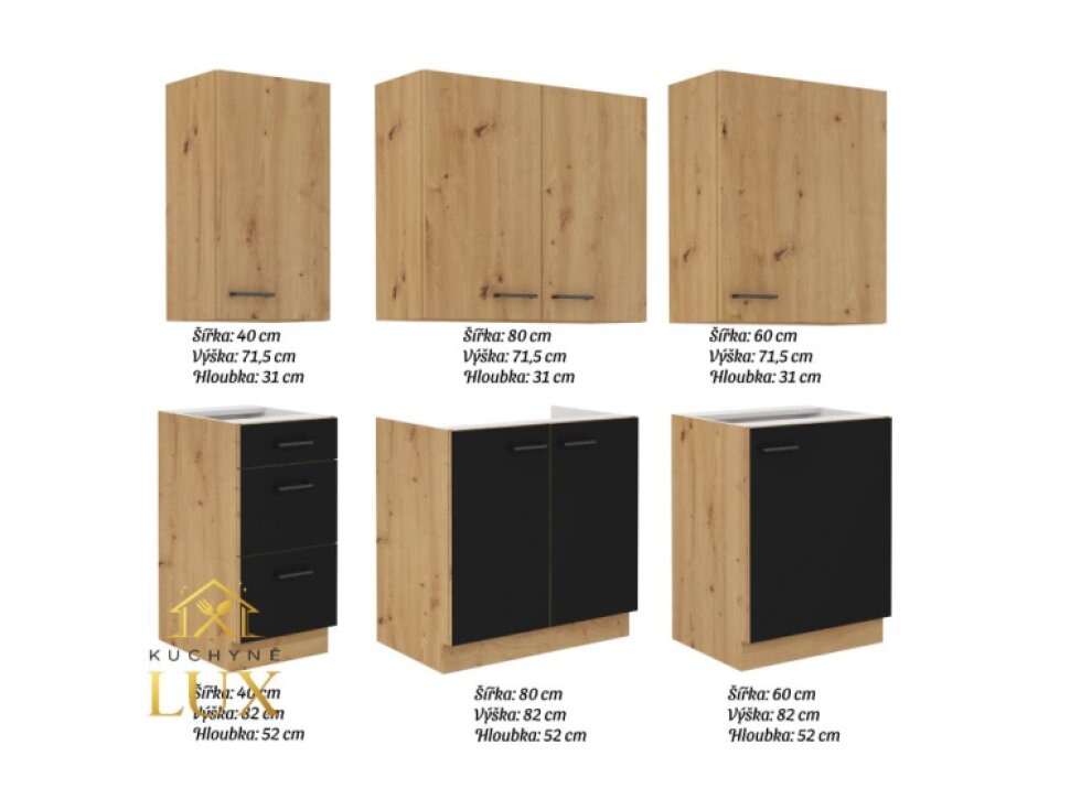 Kuchyňská linka Modena 2 - moderní design, 180 cm