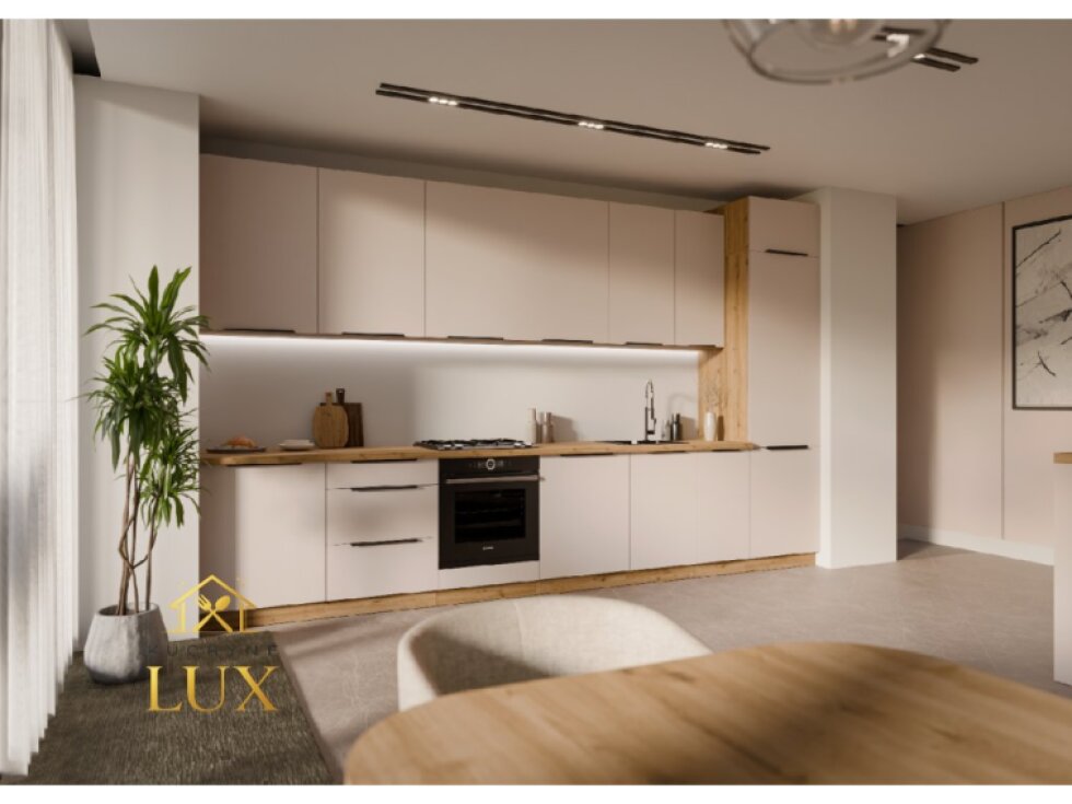 Kuchyňská linka Solea 5 - 390 cm, Moderní Design, Dub Artisan/Kašmír