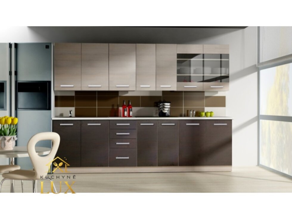 Kuchyňská linka Chamonix 2 - 260 cm, moderní design, variabilní