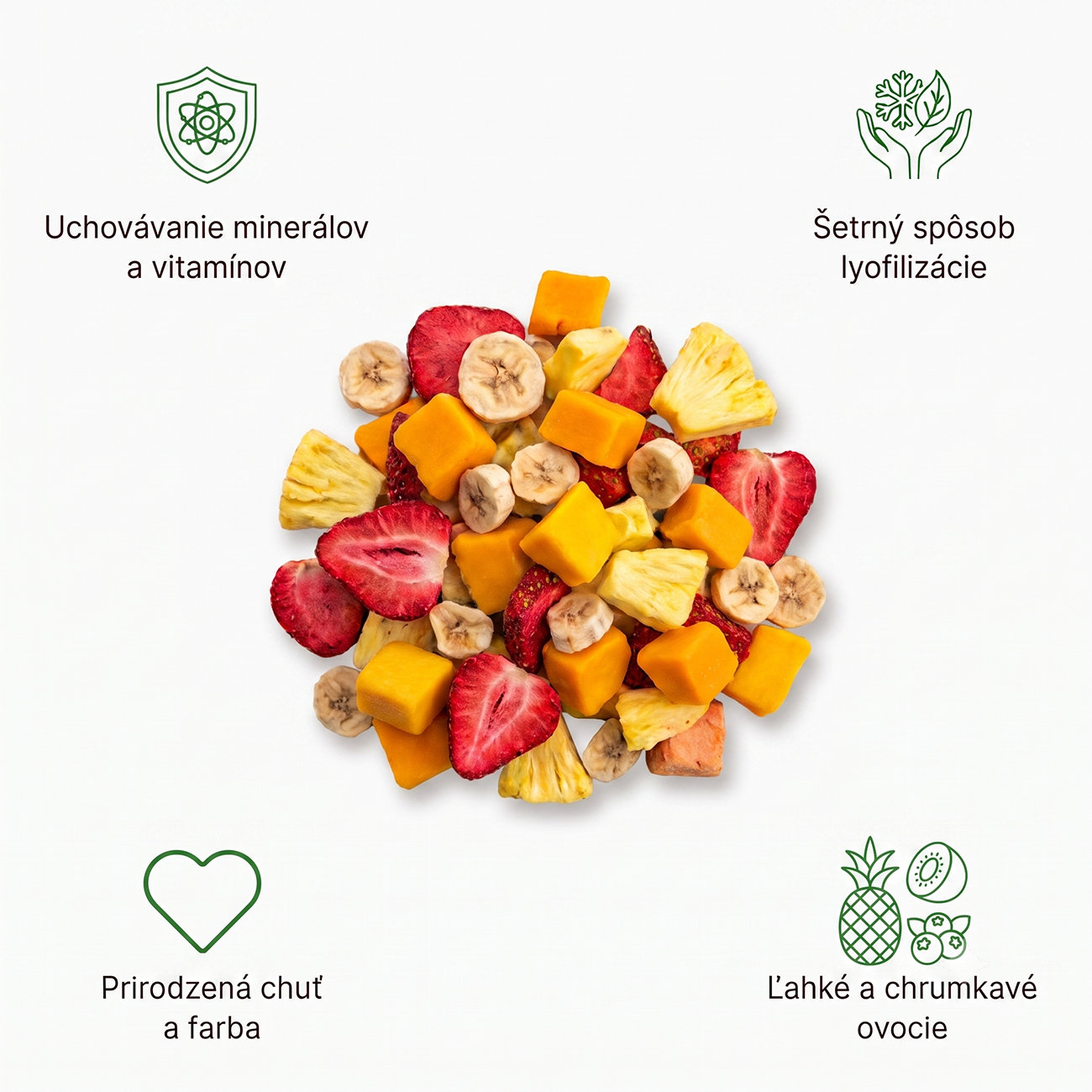 Lyofilizované mango 100g (kúsky)