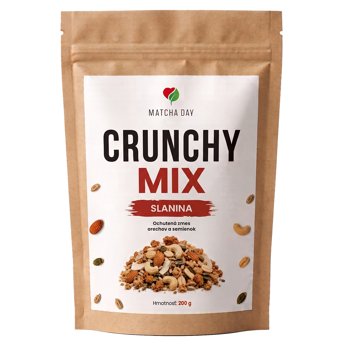 Crunchy Mix – Slaninová zmes orechov a semienok 200g