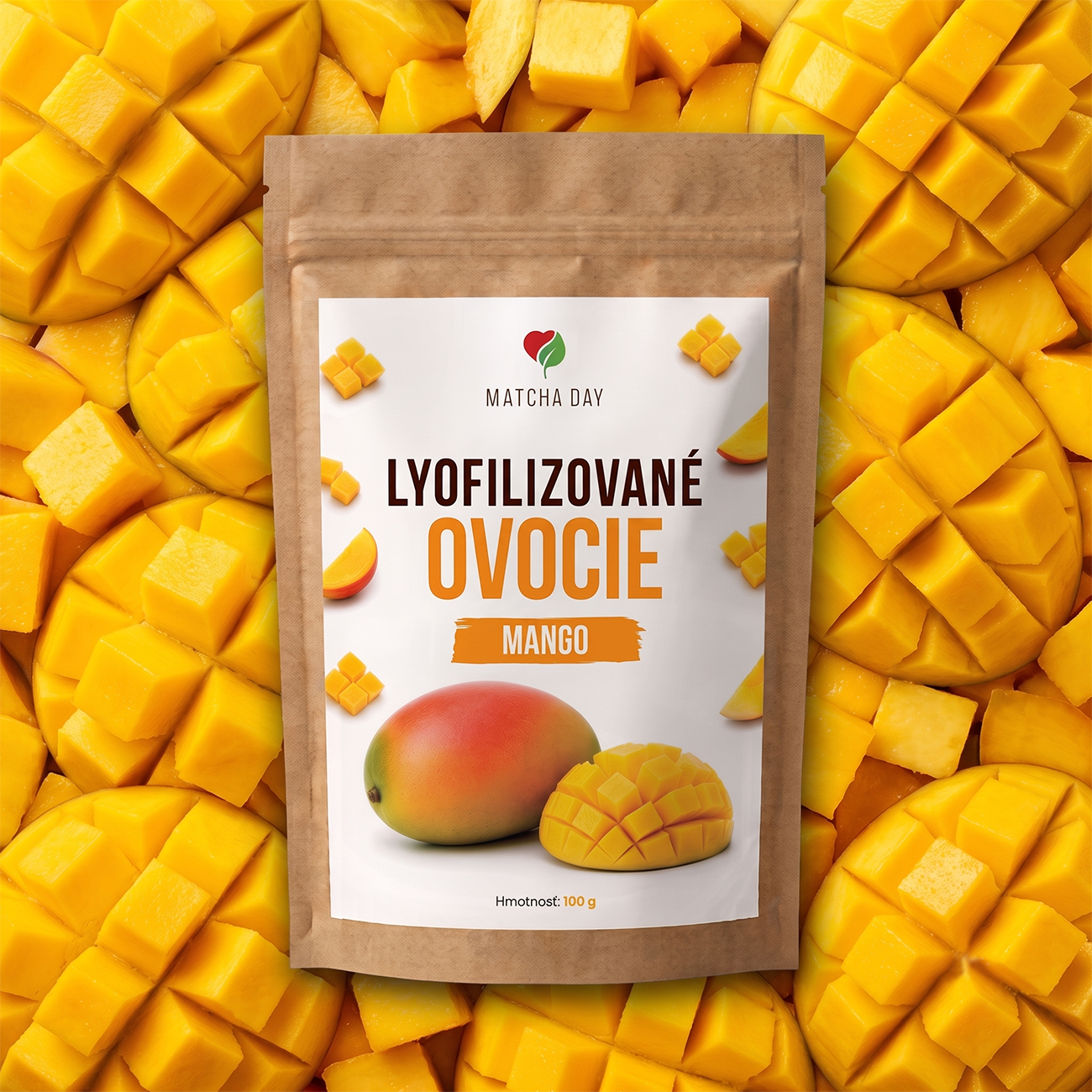 Lyofilizované mango 100g (kúsky)