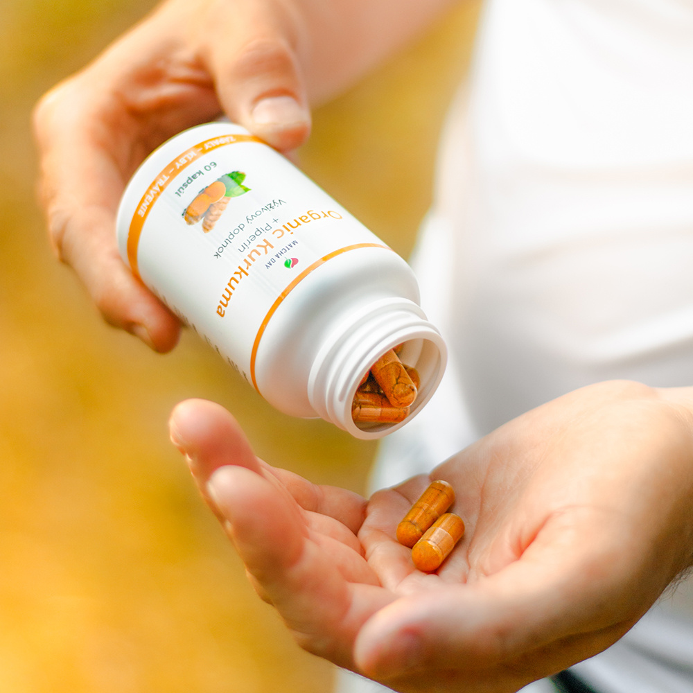 Bio Kurkuma organic + piperín (120 kapsúl)
