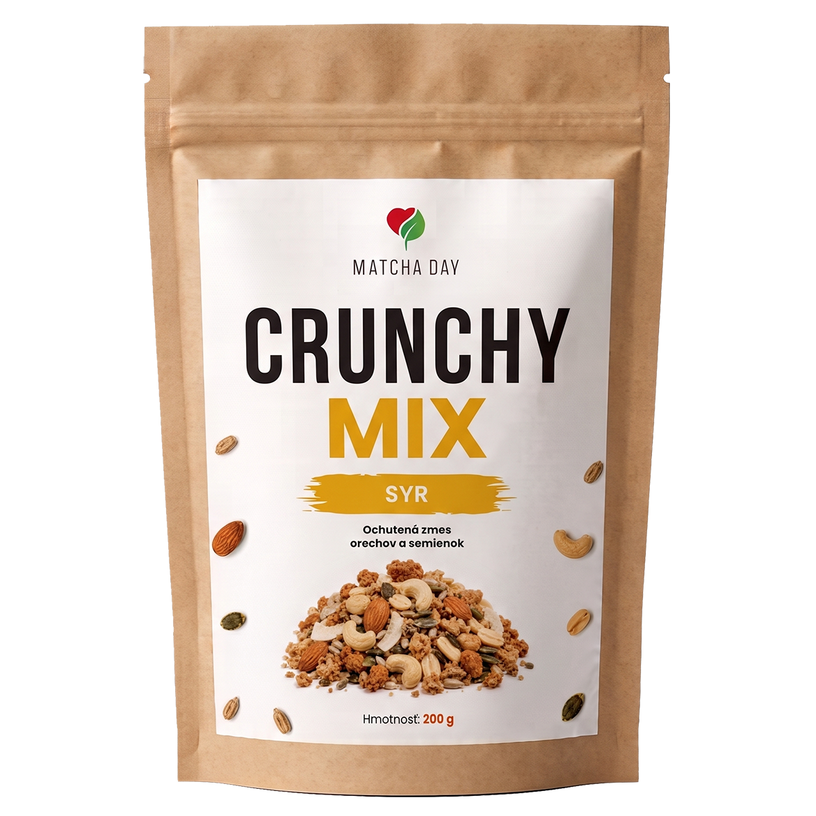Crunchy Mix – Syrová zmes orechov a semienok 200g