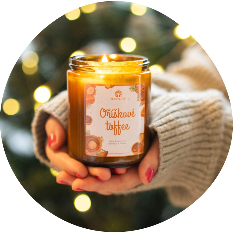 Orieškové Toffee - sójová sviečka 250 ml