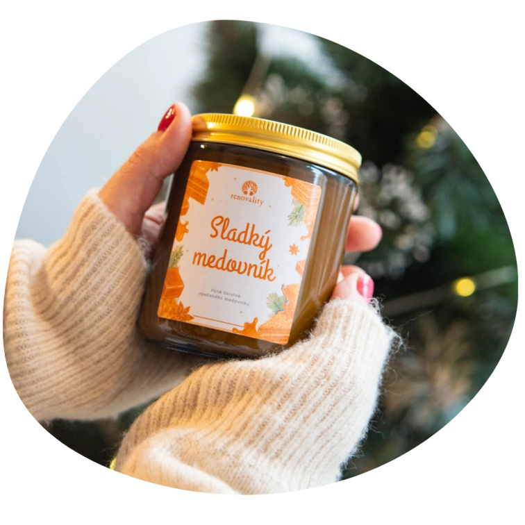 Sladký medovník - sójová sviečka 250 ml