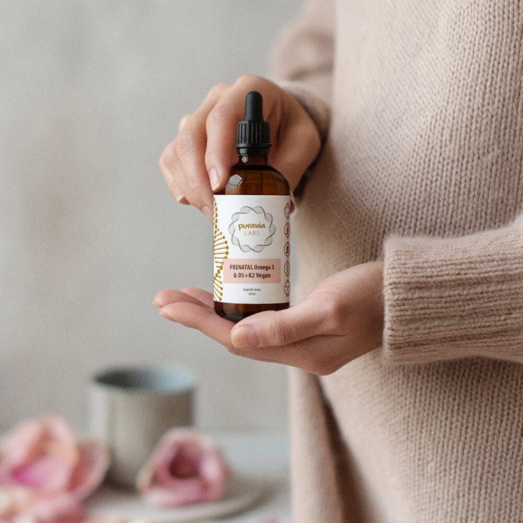 Prenatální Omega-3 s D3 + K2, 60 ml