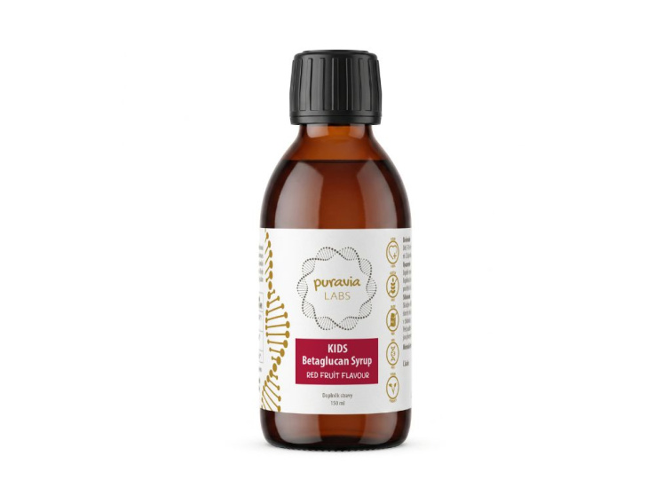 KIDS Betaglukan sirup - červené ovoce, 150 ml