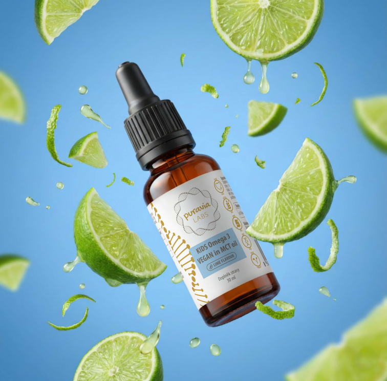 KIDS OMEGA 3 Vegan - limeta, 30 ml