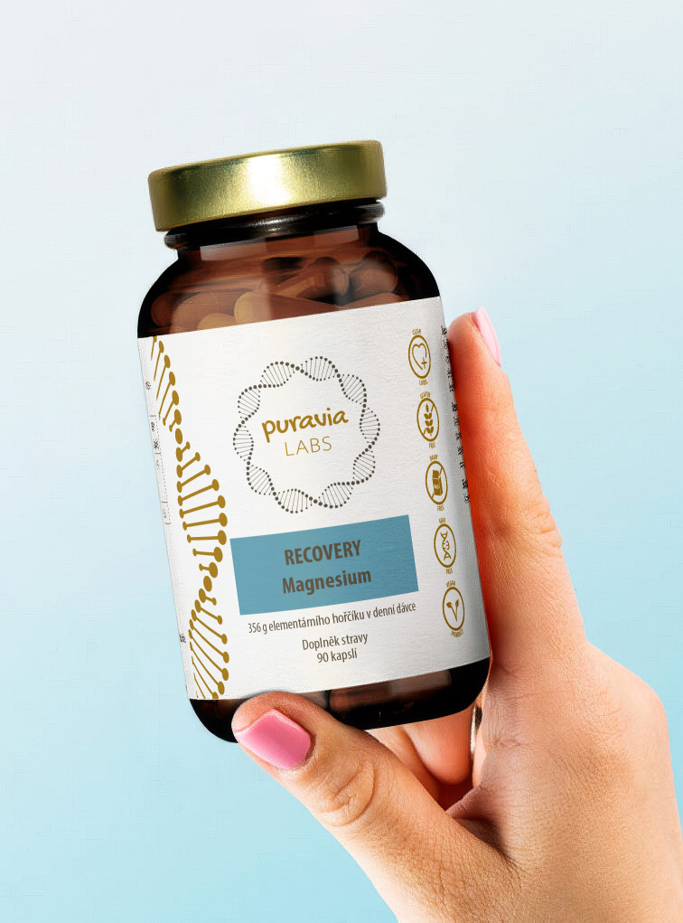 Magnesium Recovery - hořčík bisglycinát, 90 kapslí